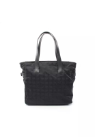 Chanel 二奢 Pre-loved Chanel new travel line GM Shoulder bag tote bag nylon canvas leather black