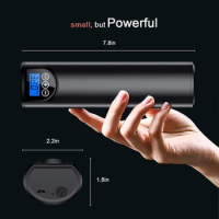 Portable Air Compressor Mini Tyre Inflator Electric Tire Air Pump for Car Bicycle Rechargeable Tyre Pump With LED Light