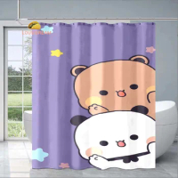 Bubu and Dudu Exquisite Shower Curtain Fashionable Decorative Gift for Adult Children's Bathroom Waterproof and Mildew-proof