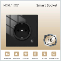 MOES Smart Socket - EU/ Colokan WiFi Pintar Tuya Smart Life/ Smart Socket  Timer, Voice Control