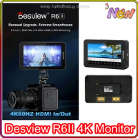 Desview R6II 4K Monitor 5.5Inch on DSLR Camera Field Monitor Field UHB 1920x1080 3D LUT HDR Touch Screen HDMI-compatible F6 PLUS