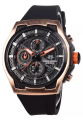 Evans Jayden EJ-9585 Jam Tangan Pria Rantai Stainless Steel Chronograph Kaca Sapphire Hitam 50mm