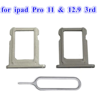 1Pcs Sim Tray Replacement for iPad Pro 11 2018 1st Gen 12.9 Inch 3rd Generation SIM Card Tray Slot Holder Adapter Socket Repair