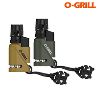iroda 愛烙達 O-Grill Outdoor Micro Torch 安全防風打火機沙綠2入組 GJ-200
