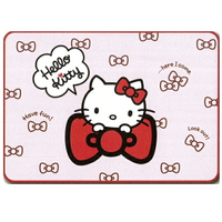 小禮堂 Hello Kitty 涼感毛毯 冷氣毯 涼感巾 單人毛毯 涼感寢具 70x100cm (粉 蝴蝶結)