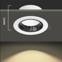 Anti-Corrosion LED Downlight 18W 15W 9W 7W Anti-Glare Led Ceiling Lamp LED Spot Lighting Bedroom Kitchen COB Recessed Downlight