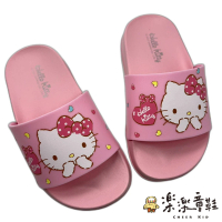 預購 樂樂童鞋 台灣製Hello Kitty拖鞋-粉色(兒童拖鞋 女童鞋 涼鞋 室內鞋 拖鞋)