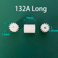 132A 0.5M 10mm Width Gear 13 Teeth OD= 7.5mm 13T 1.9mm Hole Tight for 2mm Shaft Toy Model Motor Pinions 10pcs/lot