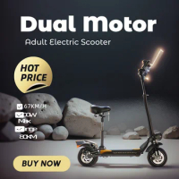 Powerful Dual Motor X500 Electric Scooters 18AH 48V Li Battery E Scooters 67KM/H Top Speed 80KM Max Range Scooters Electric