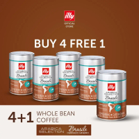 [Buy 4 Free 1] illy Single Origin Arabica Whole Coffee Bean (250g) - Brasile/Columbia/Etiopia/Guatem