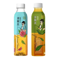 【金車/伯朗】波爾茶-無糖綠茶x580mlx24入/箱+葡萄柚x580mlx24入/箱(共48入)