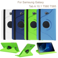 360 Rotating Case for Samsung Galaxy TabA 10.1" 2016 T580 T585 Stand Holder PU Leather Cover for Samsung Tab A6 10.1 T580N T580N