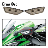 Rearview Light Cover For Kawasaki Ninja ZX-10R ZX10R ZX 10R 2011-2015 2012 2013 2014 Rear Mirrors LED Turn Signal Lamp Lens