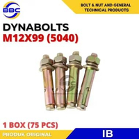 1 BOX - Dynabolt M12 x 99 Tipe 5040 Kuning ( 9.9cm ) Dynabolt M12 x 99