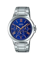 CASIO นาฬิกาข้อมือ MTP-V300D-2AUDF สีน้ำเงิน