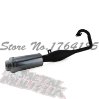 High performance 49cc pocket bike exhaust pipe Hot selling mini scooter muffler sets 49cc scooter spare parts