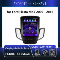 9.7 Android 13 Carplay For Ford Fiesta MK7 2009 - 2016 Stereo Car Radio Multimedia Player GPS Navigation 2 din WIFI DSP 4G