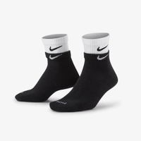 NIKE EVERYDAY 黑白 雙層 中筒襪 襪子 襪 (布魯克林) DH4058-011