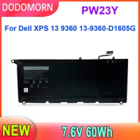 DODOMORN New Laptop Battery PW23Y For DELL XPS 13 9360 Series RNP72 TP1GT 7.6V 60WH