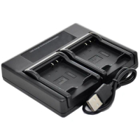 Battery Charger USB Dual For VW-VBK180 VW-VBK360 VW-VBL090 VW-VBL360 HDC-H80 V100 V700 HS60 SD90 TM90 SDR-H100 S70 T50 Camer