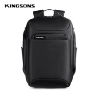 Men Backpack Kingsons Business Waterproof Anti-theft Laptop Backpack 15.6 Inch 2023 New Fashion School Bags for College Student