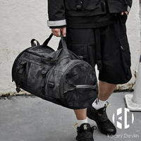 旅行包男大容量雙肩包多功能兩用戶外登山包旅行手提袋斜挎包干濕分離運動包