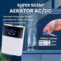 Pompa Aerator AC/DC Pompa Udara SOBO Mini Air Pump AC DC 2 Watt Pompa Gelembung Udara Akuarium