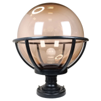 彩渝 300MM PMMA 門柱燈(圓球 戶外球形柱頭燈 球型燈罩 庭園燈 可搭配LED)