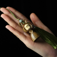 夢境兔掛件小擺件綠檀木可愛兔女郎包包鑰匙扣木質掛飾檀香木飾品