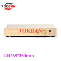 Tokban Audio 444*68*260mm Aluminum Accuphase FM255 Preamplifier Chassis Enclosure DIy HIFI Amp Case Shell