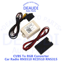 For VW RNS315 RNS510 RCD510 Car Backup Camera Rearview CVBS to RGBS Converter 26 Pins Adapter Decoder Auto Tools Accessories