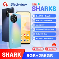 Blackview SHARK 8 Unlocked Smartphone, (8GB+ 8GB RAM Expension)+256GB ROM, 64MP,120MP,6.78" Cellphone Helio G99 Mobile Phone