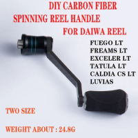 DIY Carbon Fiber Fishing Reel handle knob for Daiwa Fuego Freams Exceler Tatula Caldia lt LUVIAS Spinning Fishing reel handle