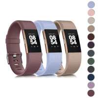 TPU Soft Strap for Fitbit Charge 2 Watch Band Strap Bracelet for Charge 2 Fitbit Watchband Wrist Smartwatch Replacement Bands