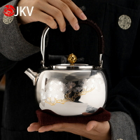 JKV電磁爐燒水壺泡茶加厚家用304不銹鋼水壺電陶爐銅扭煮茶煮水壺