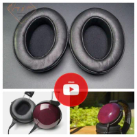 Sheepskin Ear Pads Foam Cushion For Fostex TR-X00 Purpleheart Headphone EarPad Real Leather Lambskin Ear Seals
