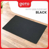 Goto Vana Floor Mat 3D Keset Kamar Mandi PVC Anti Slip Menyerap Air Alas Kaki Jaring 60 X 90 BLACK