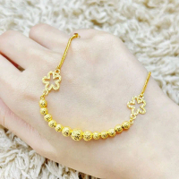 EPM BOBA FLOWER RANTAI TANGAN TULANG BELUT EMAS 375