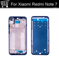 Original LCD Holder Screen Front Frame For Xiaomi Redmi Note 7 Housing Case Middle Frame No Power Volume Buttons Note7 Parts