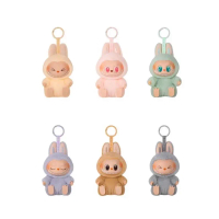 พร้อมส่ง ของแท้ 100%  Labubu V2  Have A Seat ตุ๊กตาพวงกุญแจกล่องจุ่มไวนิล