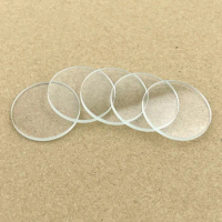 10 15 18 19 20 20.5 21 22 23 24 25 27 28 30 32 34 35 MM Small Clear Round Flat Plano Glass for T6 L2 SST40 LED Flashlight Torch