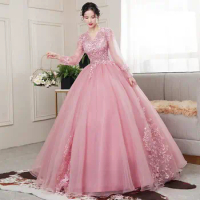 Hong Hu Formal Evening Dress For Women 2022 New gown for ninang wedding gracefully classy long female skirt