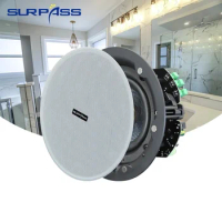 5.25'' 30W Bluetooth Home Ceiling Speaker System Built in Class D Digital Power Flush Mount Ceiling in Wall Speaker for Bathroom