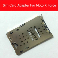 Genuine Sim Card Tray Slot For Motorola Droid Turbo 2 X Force XT1580 XT1585 Sim Card Reader Socket Repair Parts