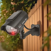 Dummy Surveillance Camera with Flashing Red LED Light Fake CCTV Security Camera Theft Deterrent CCTV Cam Indoor Or Outdoor Use