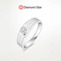 diamond ring 18k real with certificate VVS VS 0.5carat 1carat diamond wedding engagement ring for men Lab grown diamond rings