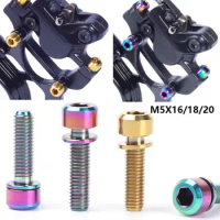 TC4 Titanium with Washer Accessories Bicycle Stems Screws Fixed Bolt Bike Parts Stem Fixing Bolts