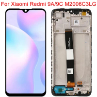 Redmi 9C LCD For Xiaomi Redmi 9A Display With Frame 9A 2020 M2006C3LG LCD Display Touch Screen Digitizer Panel Parts