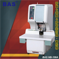 事務用品 BAS NB-108A 全自動膠管裝訂機 (壓條機/打孔機)【金融/技術服務/文化學術/文具印刷/包裝紙器】
