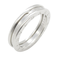 【二手名牌BRAND OFF】BVLGARI 寶格麗 18K 白金 B.zero1 戒指 60